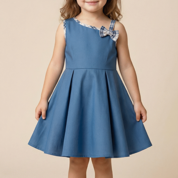 فستان بفيونكه من الكتف